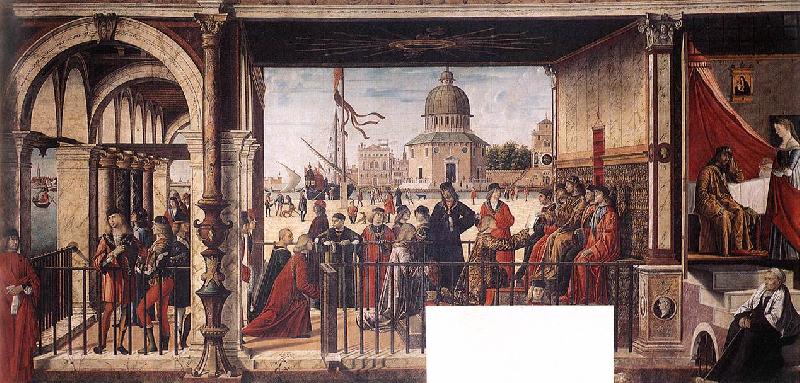 CARPACCIO, Vittore Arrival of the English Ambassadors g oil painting image